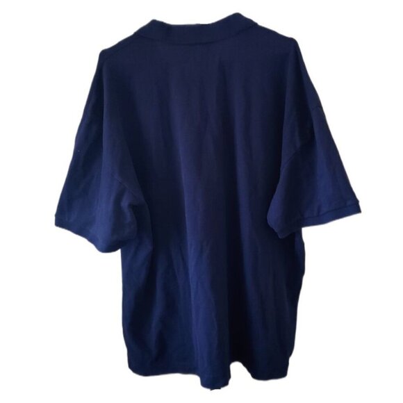 Abercrombie & Fitch Don't Sweat It Collection Men's Short Sleeve Navy Blue Polo - Picture 2 of 3